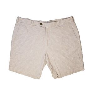 Brooks Brothers Bermuda Shorts Mens 40 Gray White Square‎ Polka Dots